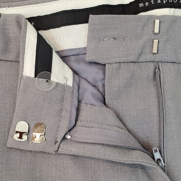 Metaphor Courtney Career Pants Grey Wide Leg S 16 - Picture 3 of 8
